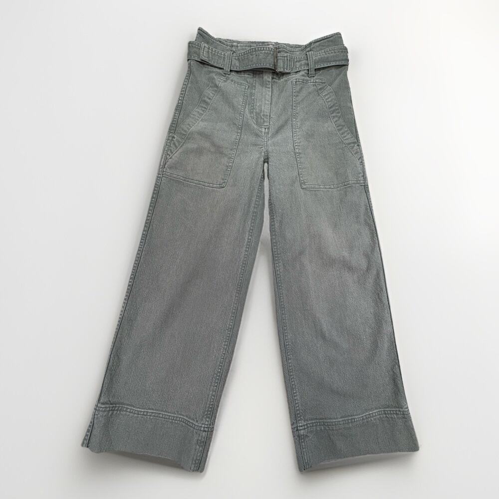 Madewell Women Utility Wide-Leg Pants Architect Green Size 0 - Picture 1 of 11